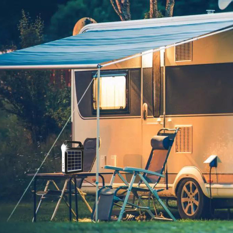 2pcs Portable 6V, Solar Panel Energy Storage And Power Generation System, USB Charger with LED Lighting, Home Solar System Kit for Fast Outdoor Lighting, Mobile Phone Charger