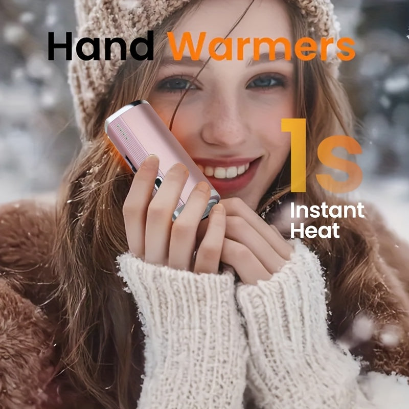 5000mAh Electric Hand Warmer Mobile Power Bank*3pcs Holiday and Birthday Gifts, Electric Hand Warmer, 3 Temperature Settings, 3 Uses, Emergency Lighting Flashlight, Women Men, Outdoor Sports Essentials