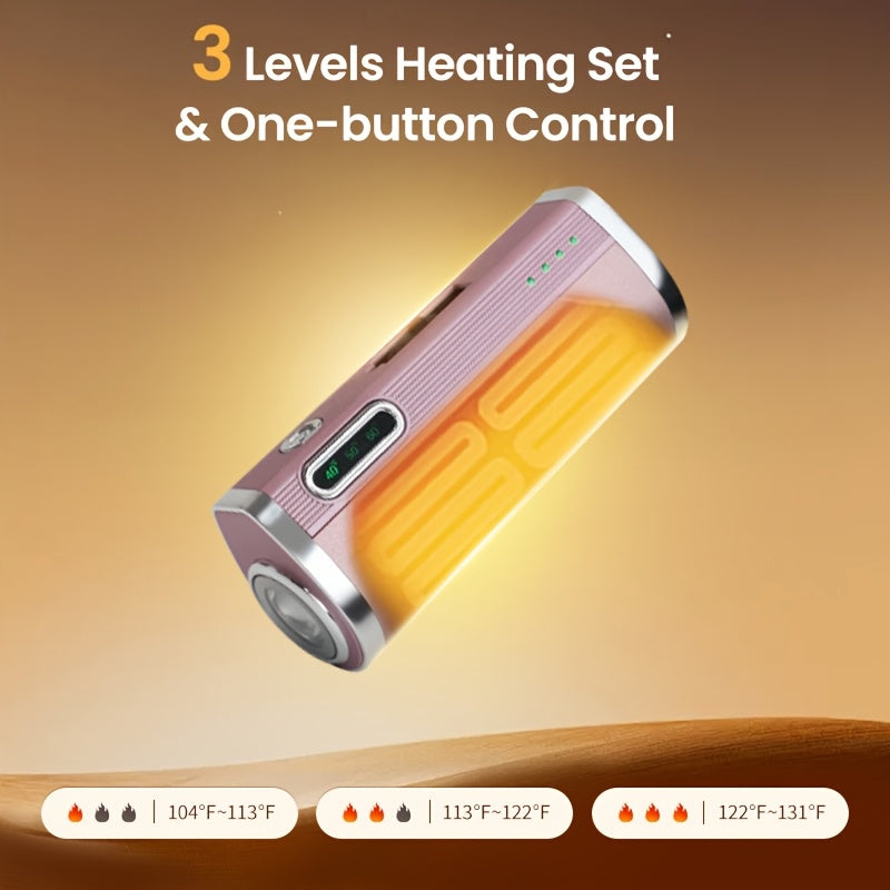5000mAh Electric Hand Warmer Mobile Power Bank*3pcs Holiday and Birthday Gifts, Electric Hand Warmer, 3 Temperature Settings, 3 Uses, Emergency Lighting Flashlight, Women Men, Outdoor Sports Essentials