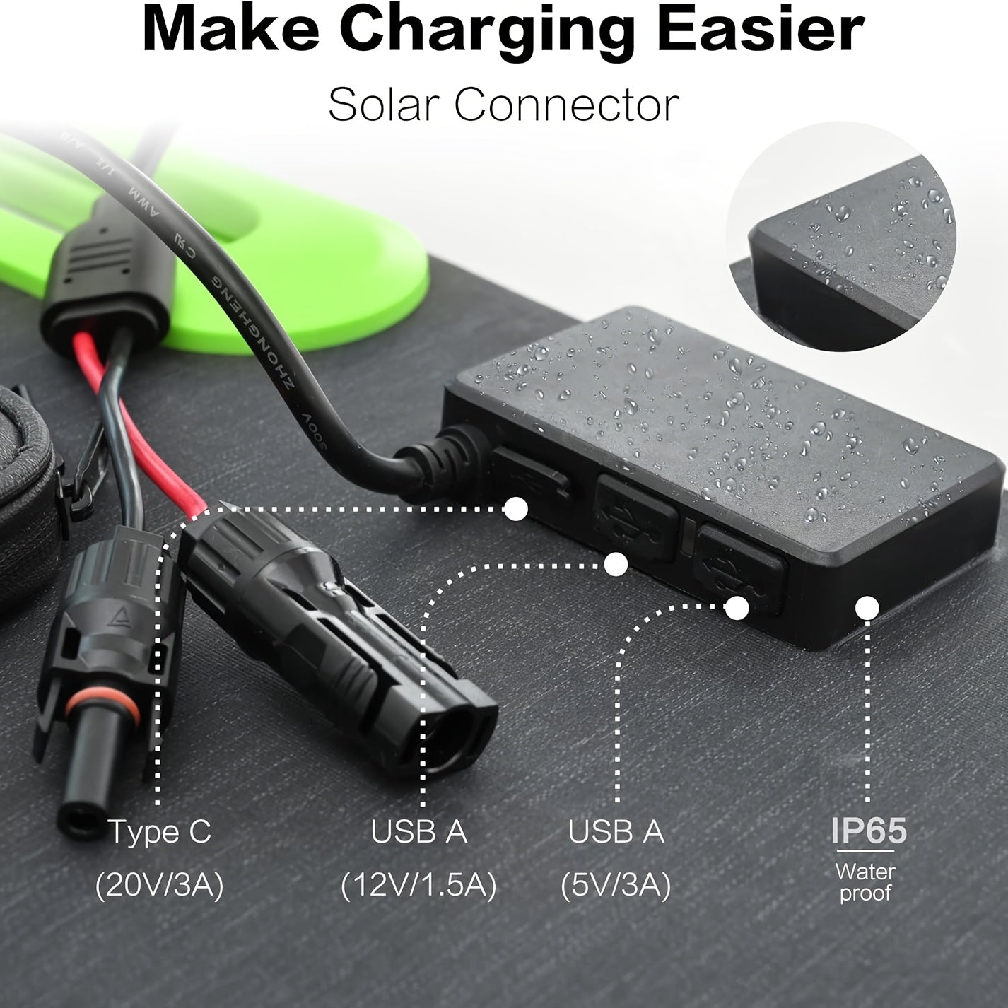 120W High-Efficiency Foldable Solar Panel with Fast Charging & High Conversion Rate, Portable Power Station for Camping, Hiking, Emergency Backup - Lightweight & Stable with Digital Display, USB/DC/AC Outlets, Compatible with Smartphones, Laptops,