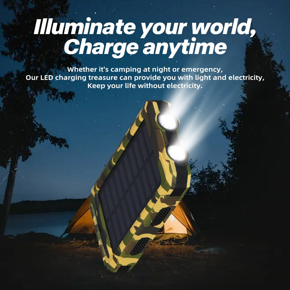 Solar Charger-39800mAh Solar Charger Power Bank -Portable Solar Phone Battery Panel Charger, QC3.0 Dual USB Port Battery Pack Charger Portable For All Cell Phones & Electronic Devices- Long Lasting, Travel Camping, LED Flashlight, The Best Gift For