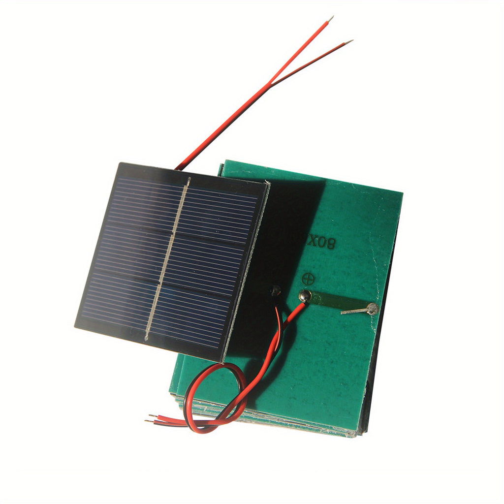 1pc Compact Solar Panel Charger - Portable PV Solar Panel with USB-like Wire Connection, Solar-Powered Charging for Batteries, Electronics, Outdoor, Camping, Emergencies - No Mains Electricity Needed - Ideal for Beginners & Professionals, Solar Phone