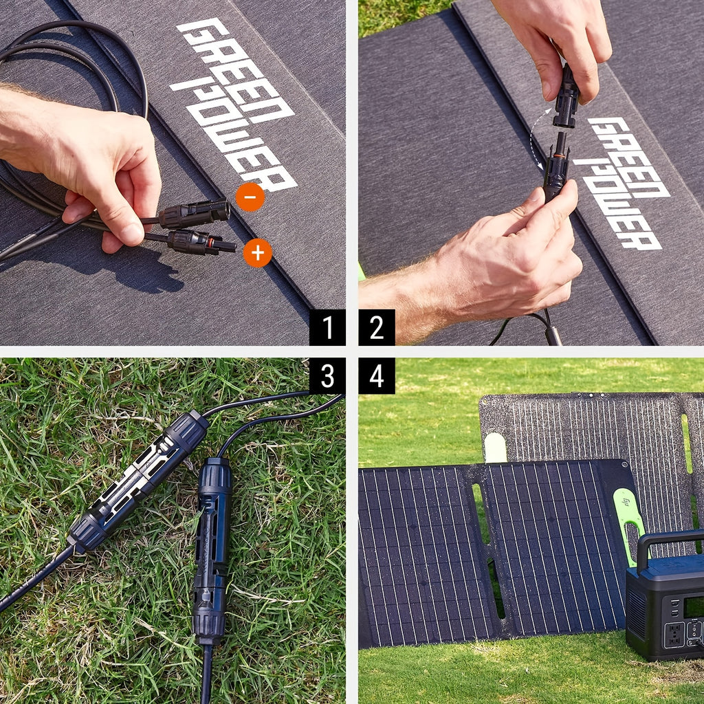 60W Portable Solar Panel with USB-C & USB-A Fast Charging, Foldable Solar Charger with Sturdy Stand - Lightweight & Compact for Camping, RV, Off-Grid Power, Compatible with Phones, Tablets, Laptops, Power Banks - Safe & Reliable Solar Power Supply, Solar