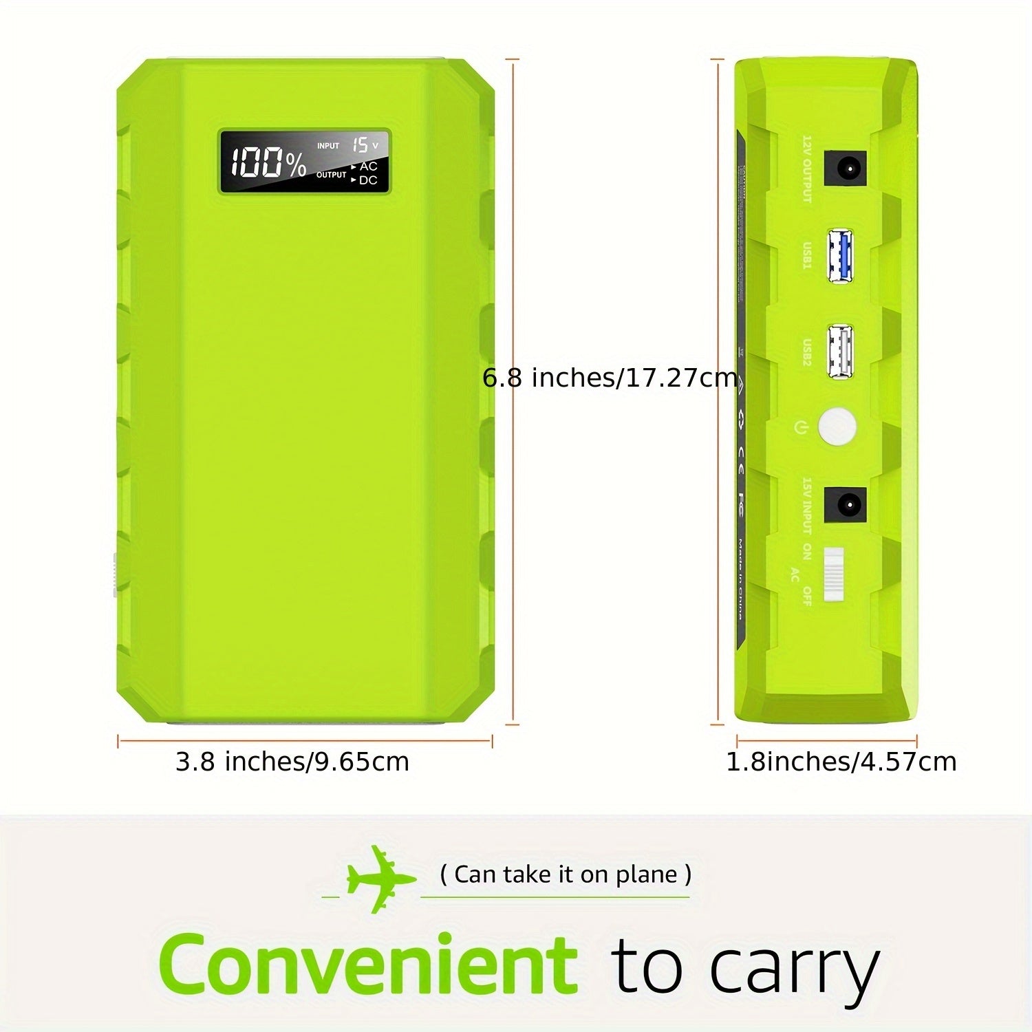 Portable 88.8Wh Solar Powered Power Station with 24000mAh Battery, LED Lights & AC Outlets - Durable ABS Compact Design for Outdoor Camping, Hiking, Road Trips, Cycling, Home Emergency, Hurricane Backup, Solar Phone Charger, Hiking Essentials, Vibrant