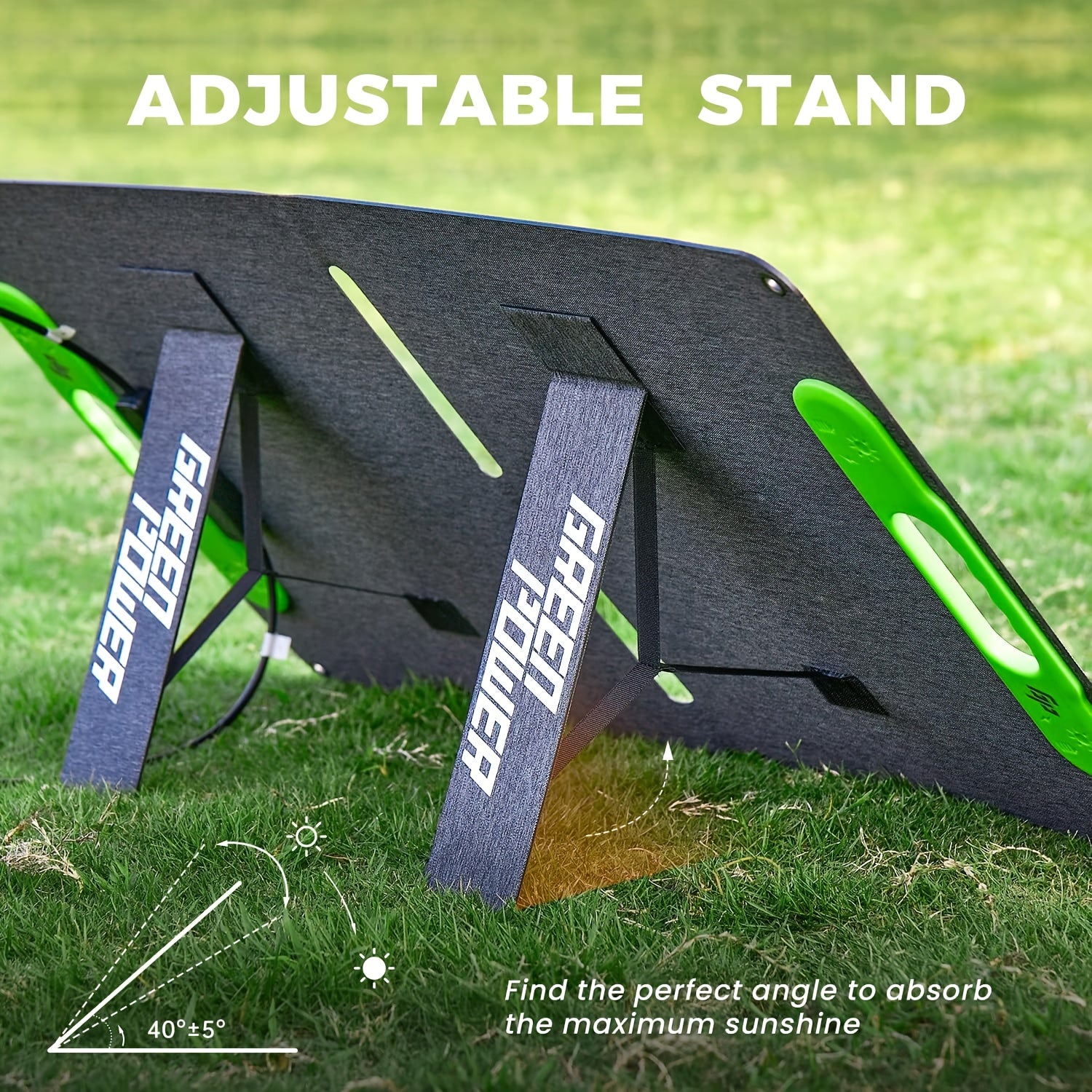 60W Portable Solar Panel with USB-C & USB-A Fast Charging, Foldable Solar Charger with Sturdy Stand - Lightweight & Compact for Camping, RV, Off-Grid Power, Compatible with Phones, Tablets, Laptops, Power Banks - Safe & Reliable Solar Power Supply, Solar