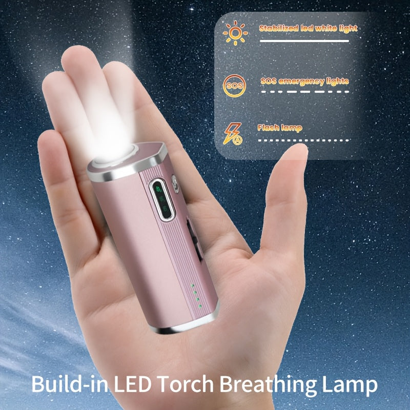 5000mAh Electric Hand Warmer Mobile Power Bank*3pcs Holiday and Birthday Gifts, Electric Hand Warmer, 3 Temperature Settings, 3 Uses, Emergency Lighting Flashlight, Women Men, Outdoor Sports Essentials