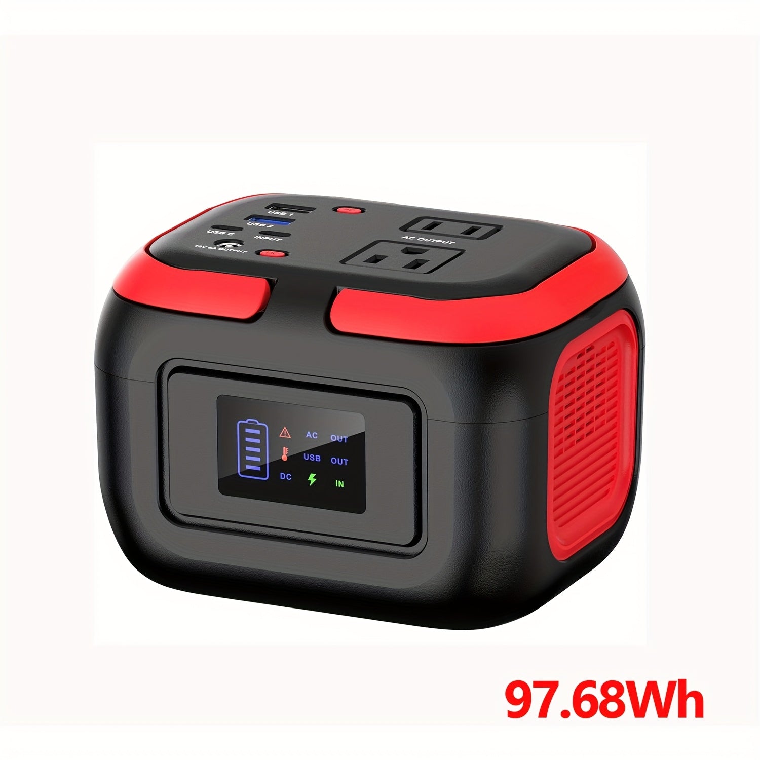 120W/300W Portable Power Station 97.68Wh/228Wh with AC Outlet, USB-A/USB-C, Dual Solar Panels (40W/60W), Compact Design Portable Power Generators for Outdoor Camping, RV, Home Use & Emergency Backup - Lithium Battery, Mute AC Outlet, High Quality Charger